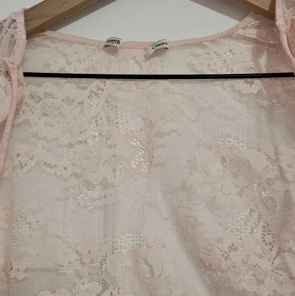 HOUSE OF CB Alice perfectly pink lace mini dress - Picture 10 of 11